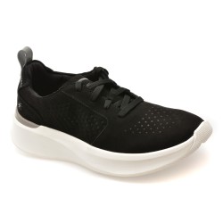 Pantofi sport CLARKS negri, SOLEVANA STYLE, din nabuc