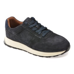 Pantofi sport CLARKS bleumarin, RADWELL TIE, din piele intoarsa