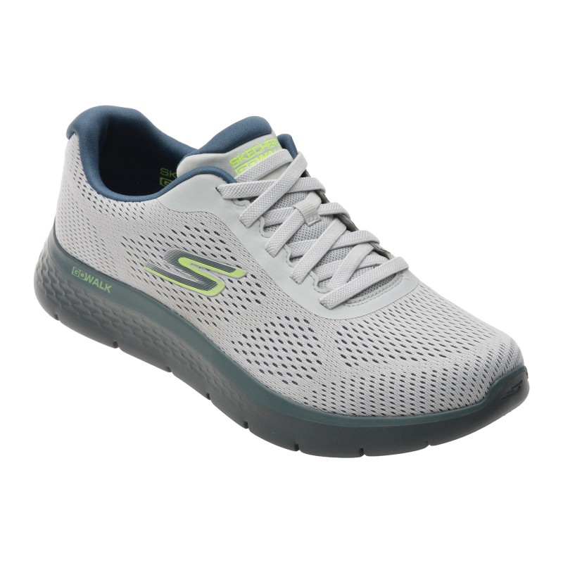 Pantofi sport SKECHERS gri, GO WALK FLEX, din material textil
