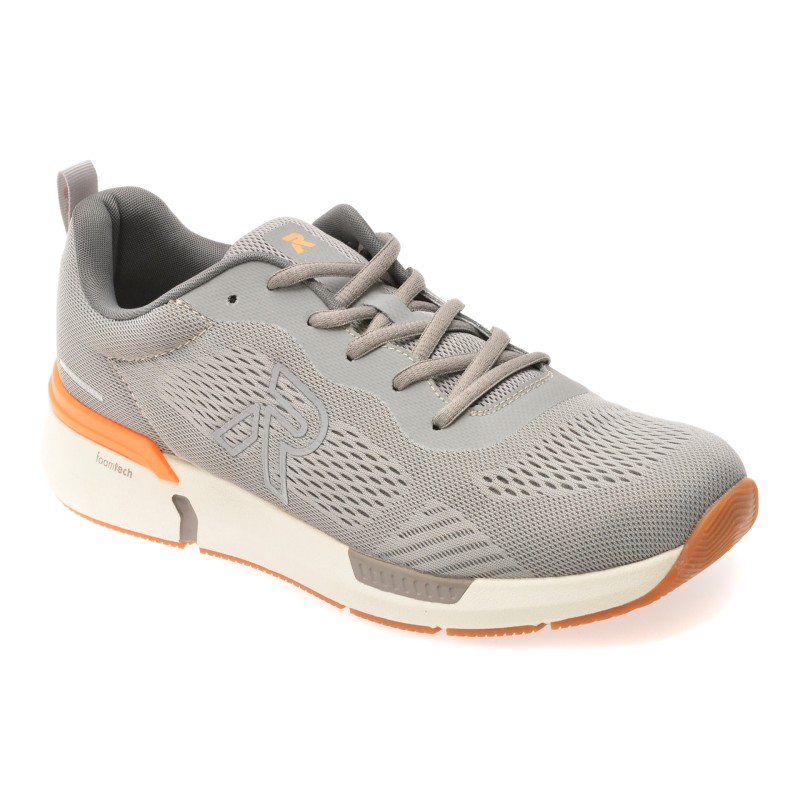 Pantofi sport RIEKER gri, U1404, din material textil