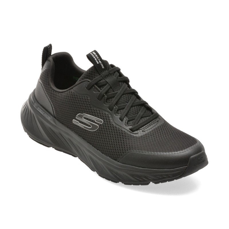 Pantofi sport SKECHERS negri, EDGERIDE, din material textil
