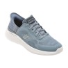 Pantofi sport SKECHERS albastri, BOUNDER 2.0, din material textil
