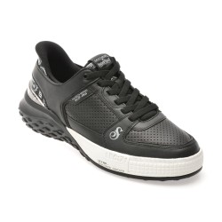 Pantofi sport SKECHERS negri, SIZZLE, din piele naturala