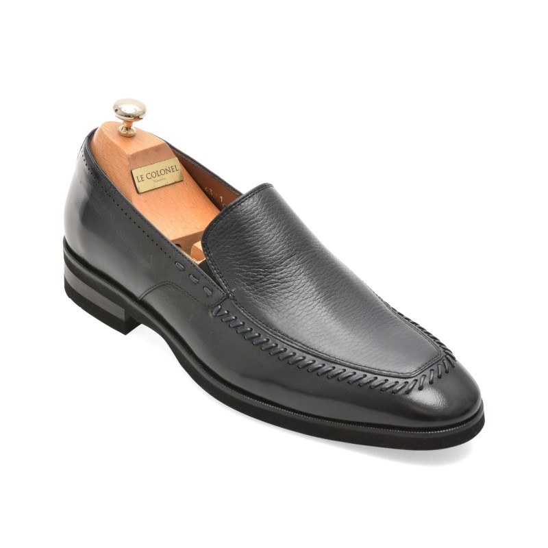 Mocasini eleganti LE COLONEL bleumarin, 487123, din piele naturala