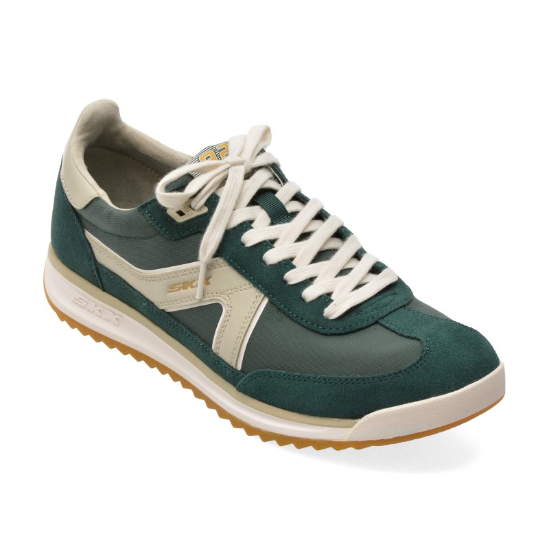 Pantofi sport SKECHERS verzi, SKX 92, din material textil
