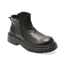 Ghete GRYXX negre, G7112, din piele naturala