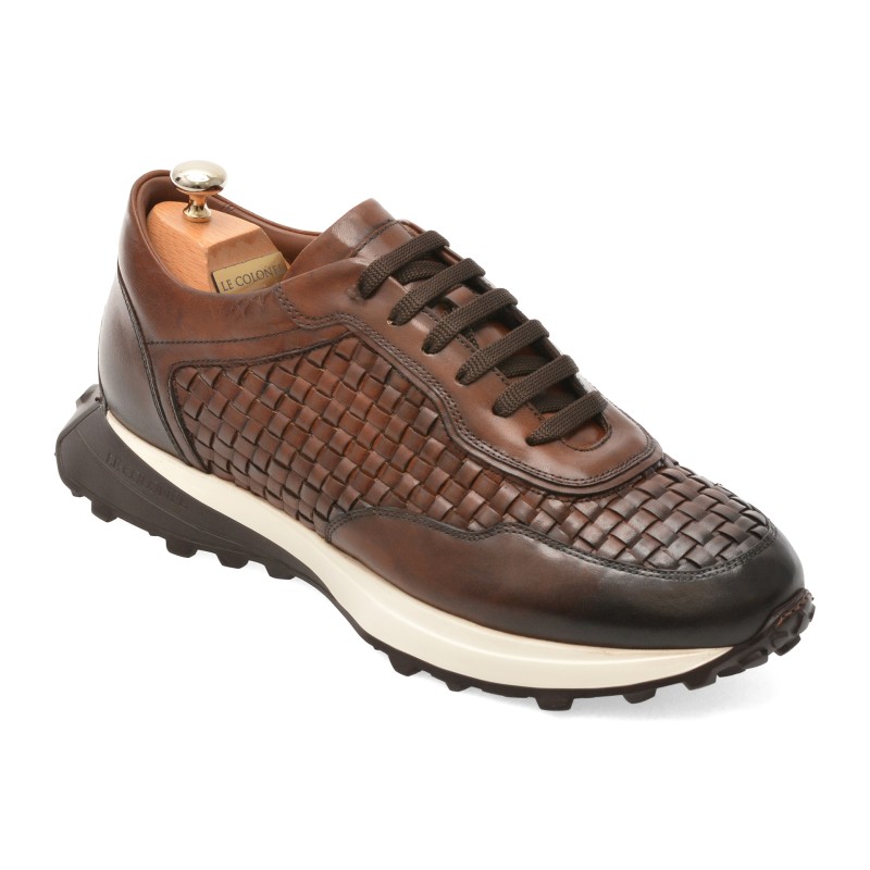 Pantofi sport LE COLONEL maro, 66748, din piele naturala