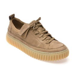 Pantofi sport CLARKS gri, TORHILL LACE, din nabuc
