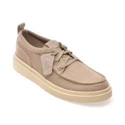 Mocasini CLARKS gri, POLDMOC, din material textil