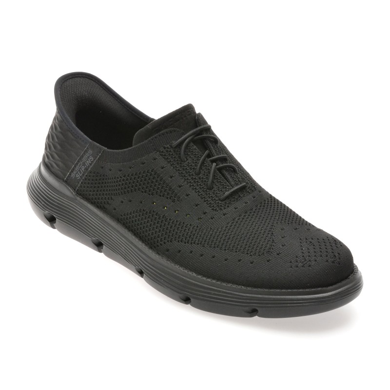 Pantofi sport SKECHERS negri, GARZA, din material textil