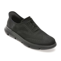 Pantofi sport SKECHERS negri, GARZA, din material textil