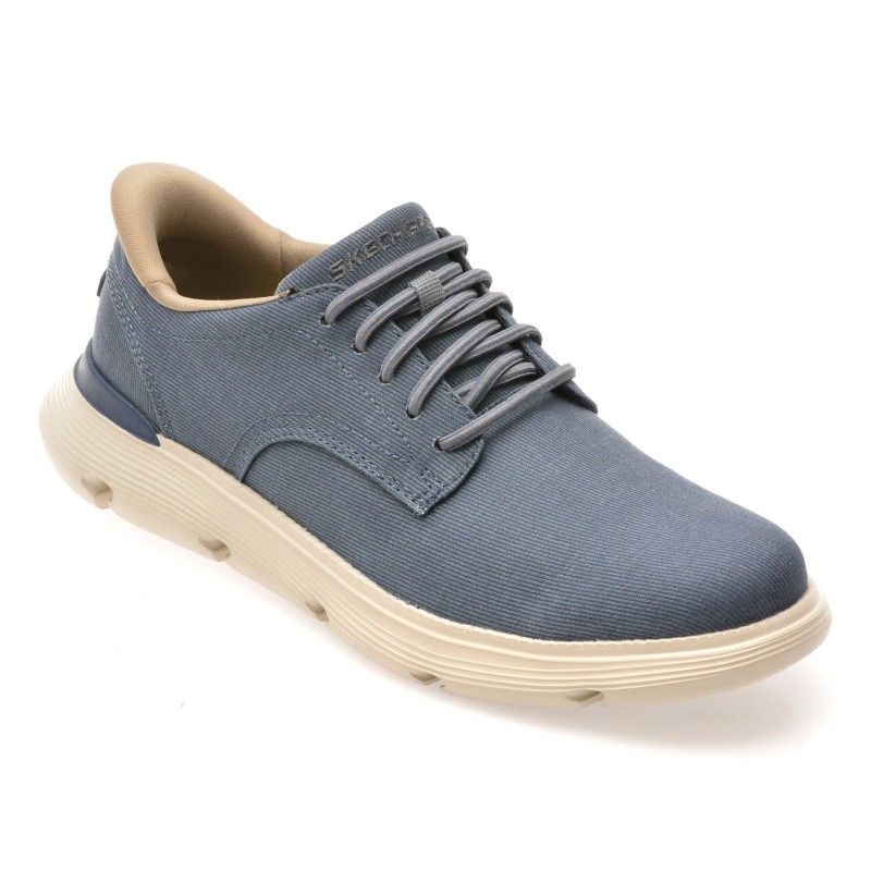 Pantofi sport SKECHERS albastri, GARZA, din material textil