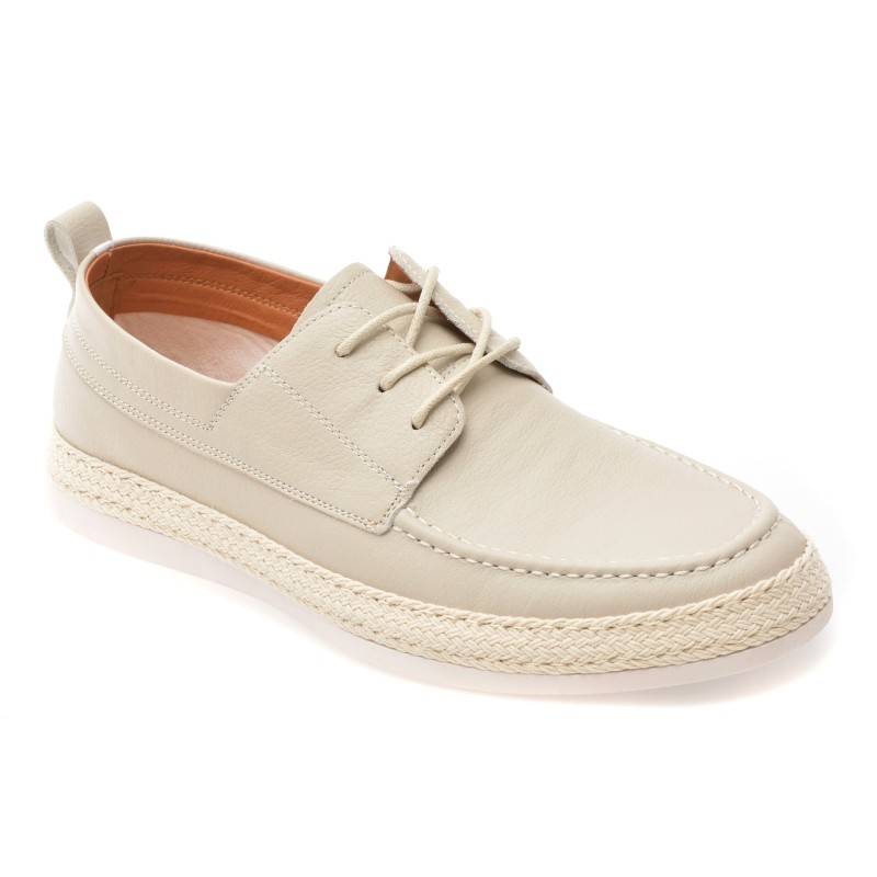 Pantofi EPICA bej, 9372, din piele naturala