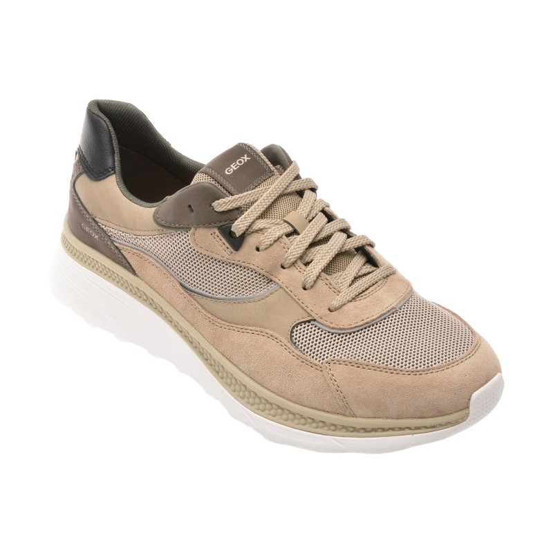 Pantofi sport GEOX bej, U65HUA, din material textil