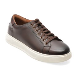 Pantofi sport CLARKS maro, GOSWELL TIE, din piele naturala
