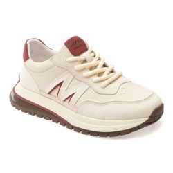 Pantofi sport GRYXX albi, 80029, din piele naturala