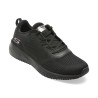 Pantofi sport SKECHERS negri, SQUAD, din material textil