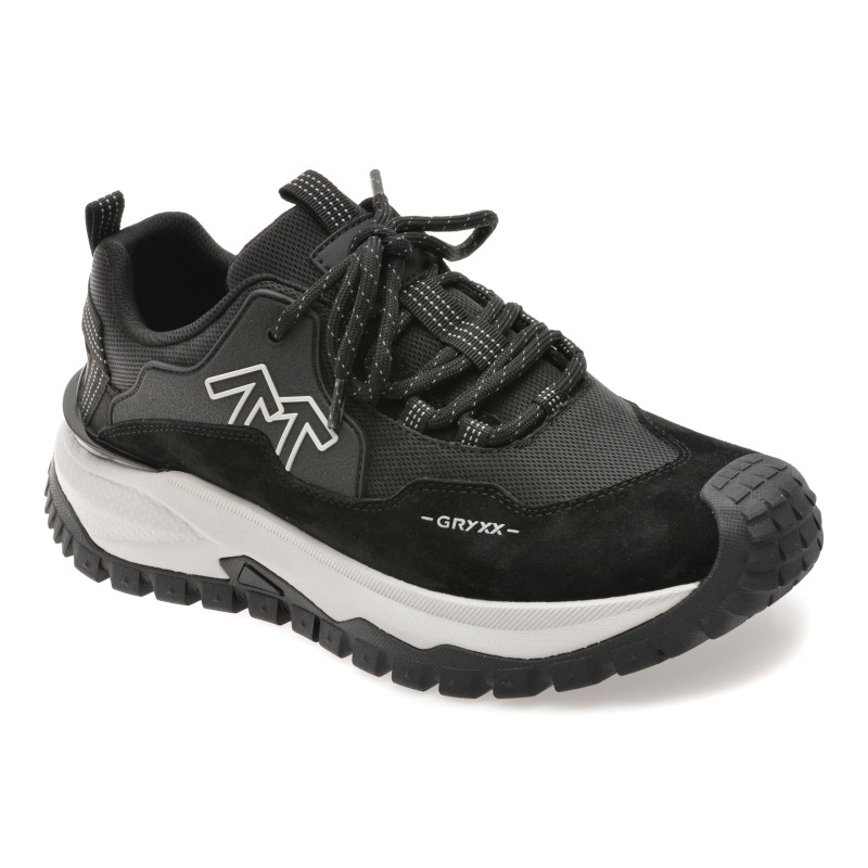 Pantofi sport GRYXX negri, 5901, din piele naturala