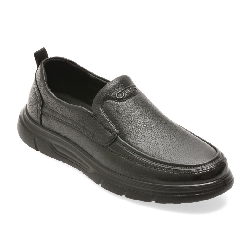 Mocasini OTTER negri, 1959, din piele naturala