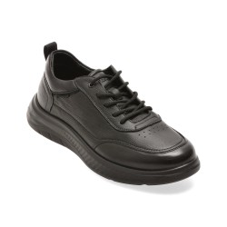 Pantofi sport OTTER negri, 2501, din piele naturala