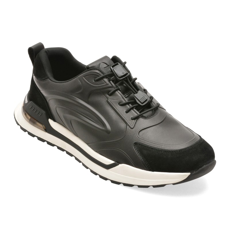 Pantofi sport EPICA negri, 18981, din piele naturala