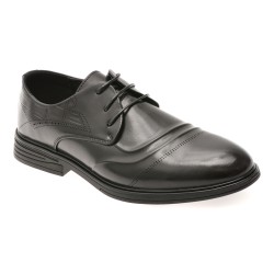 Pantofi eleganti BITE THE BULLET negri, T86192, din piele naturala