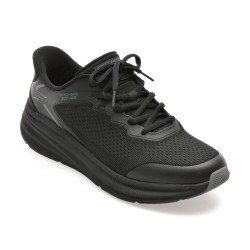 Pantofi sport SKECHERS negri, BOBS SKILLZ, din material textil