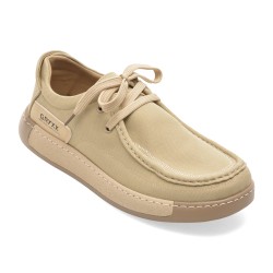 Mocasini GRYXX bej, 93662, din material textil