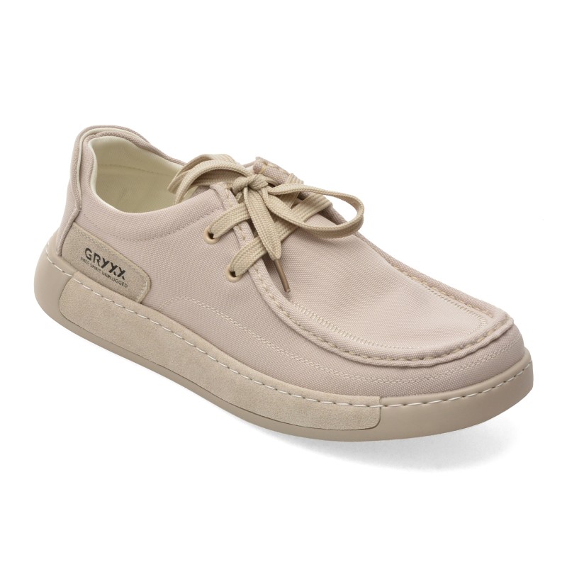 Mocasini GRYXX gri, 93662, din material textil