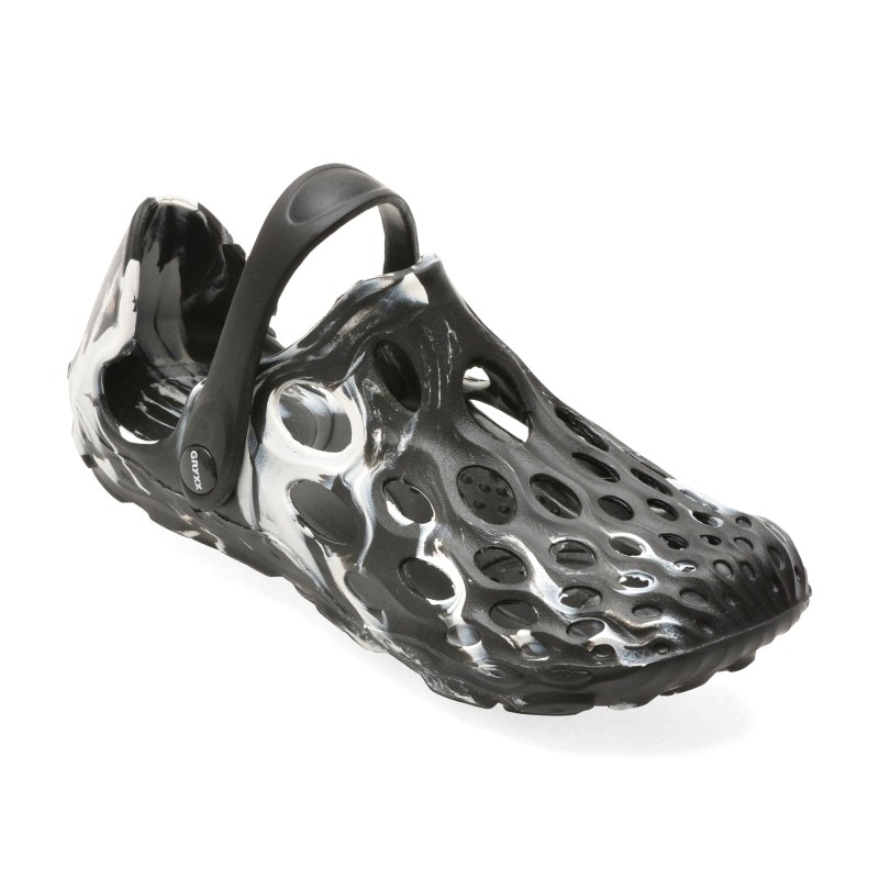 Papuci GRYXX alb-negru, 868M, din pvc