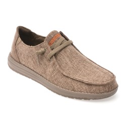 Mocasini SKECHERS maro, MELSON, din material textil