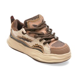 Pantofi sport GRYXX maro, 25081, din piele naturala