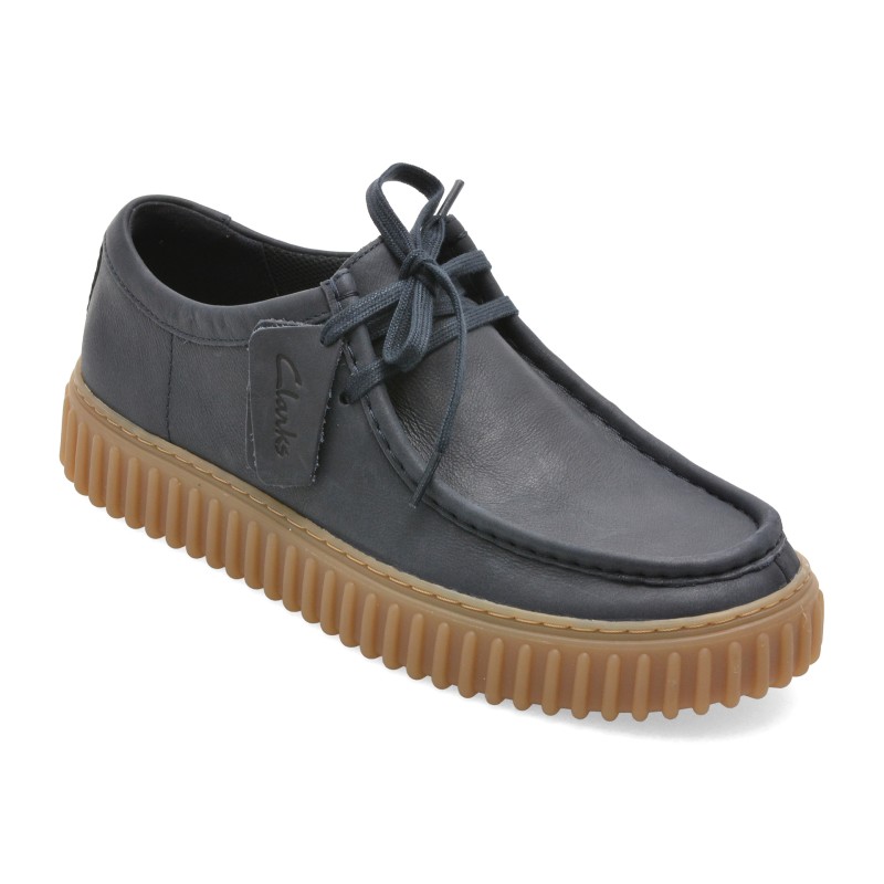 Mocasini CLARKS bleumarin, TORHILL LO, din piele naturala