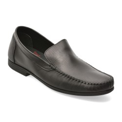 Mocasini OTTER negri, 5015, din piele naturala