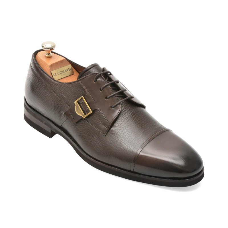 Pantofi eleganti LE COLONEL maro, 484110, din piele naturala