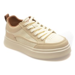 Pantofi sport GRYXX albi, 9253, din piele naturala