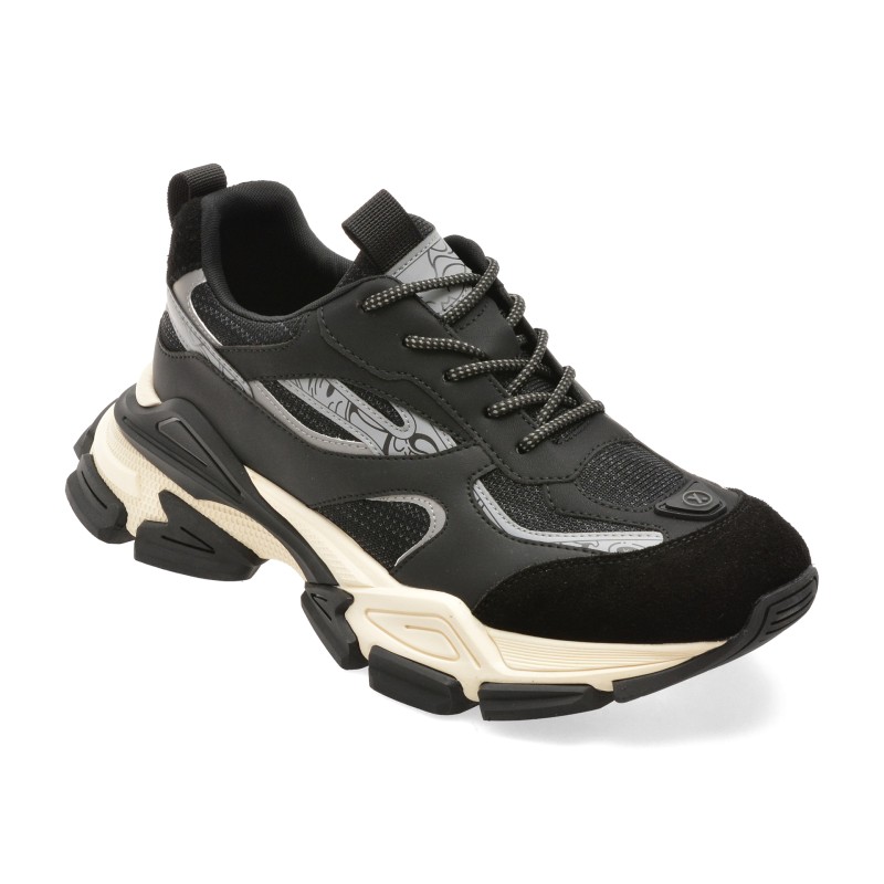 Pantofi sport GRYXX negri, 11003, din piele naturala