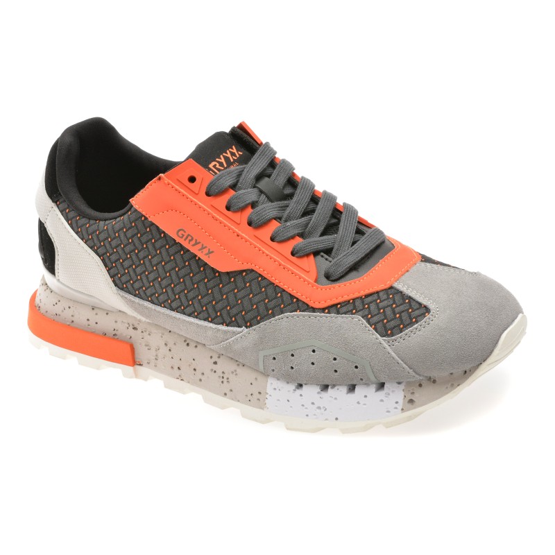 Pantofi sport GRYXX negri, 6813, din material textil