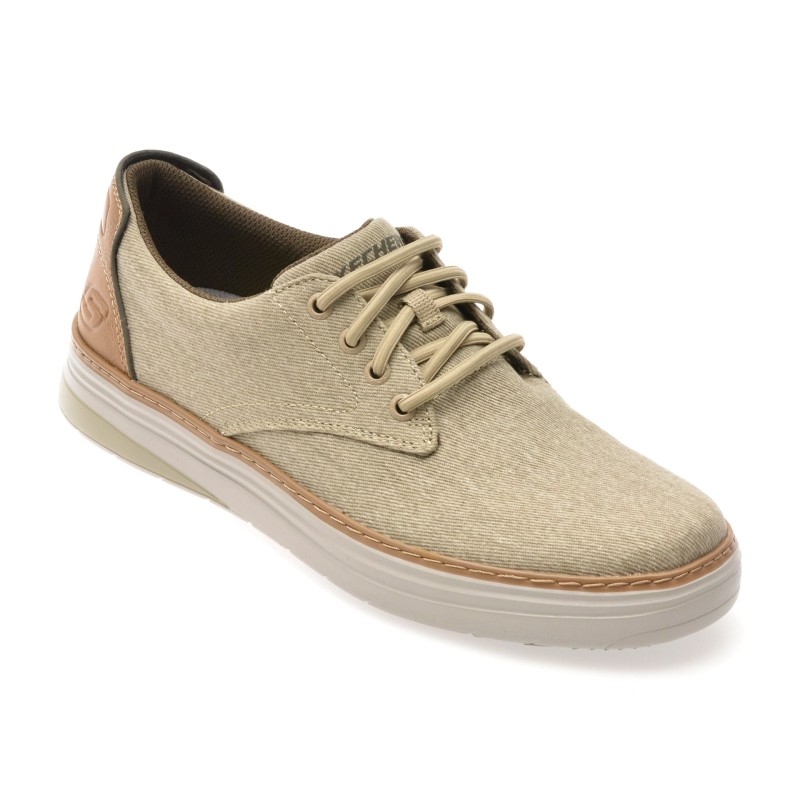 Pantofi sport SKECHERS kaki, HYLAND, din material textil