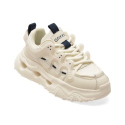 Pantofi sport GRYXX albi, Y2002, din material textil si piele naturala