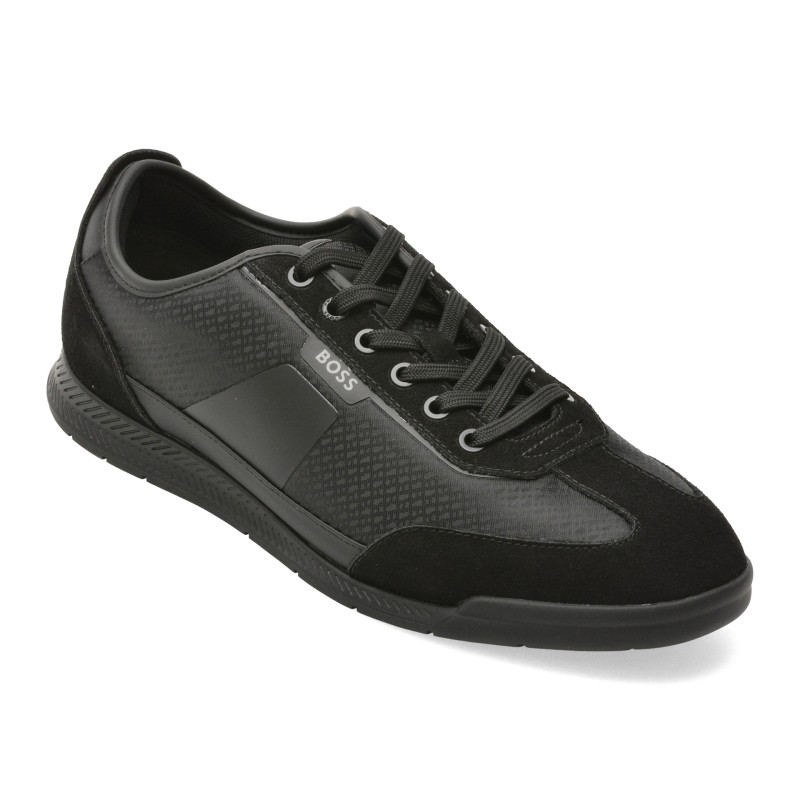 Pantofi sport BOSS negri, 7877, din material textil