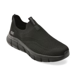 Pantofi sport SKECHERS negri, BOBS B FLEX, din material textil