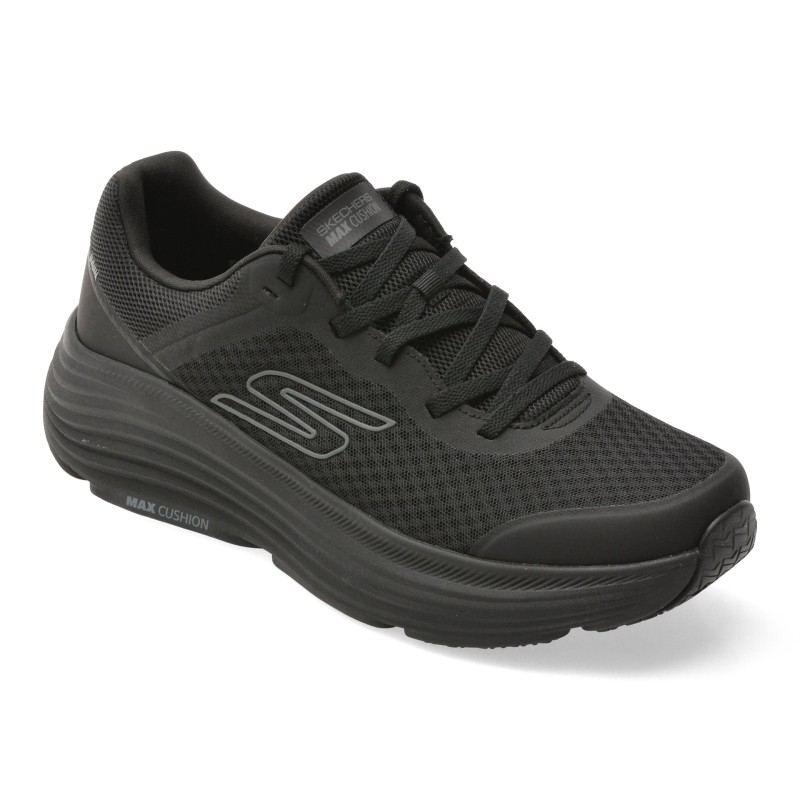 Pantofi sport SKECHERS negri, MAX CUSHIONING ENDEAVOUR, din material textil