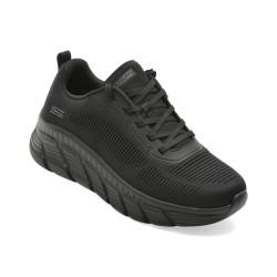 Pantofi sport SKECHERS negri, BOBS B FLEX HI, din material textil