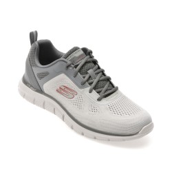 Pantofi sport SKECHERS gri, TRACK, din material textil