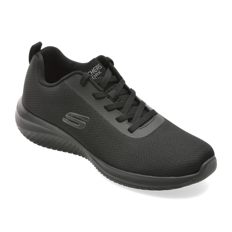 Pantofi sport SKECHERS negri, ULTRA FLEX 3.0 SR, din material textil