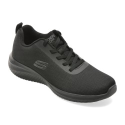 Pantofi sport SKECHERS negri, ULTRA FLEX 3.0 SR, din material textil