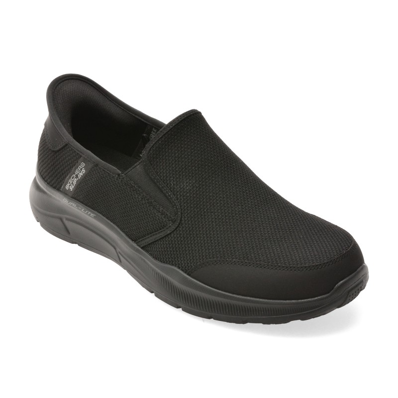 Pantofi sport SKECHERS negri, EQUALIZER 5.0, din material textil