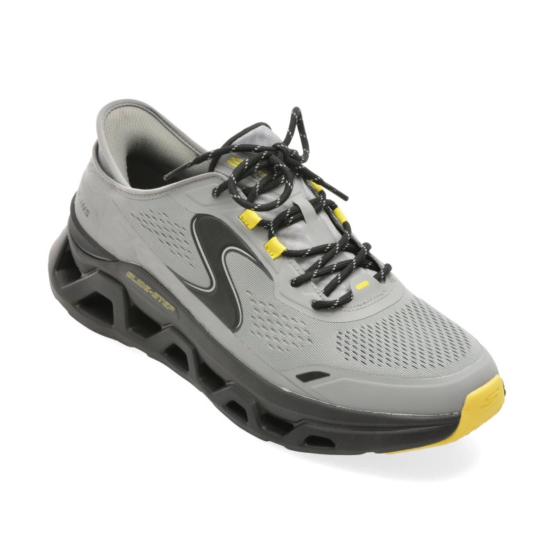 Pantofi sport SKECHERS gri, GLIDE-STEP ALTUS, din material textil