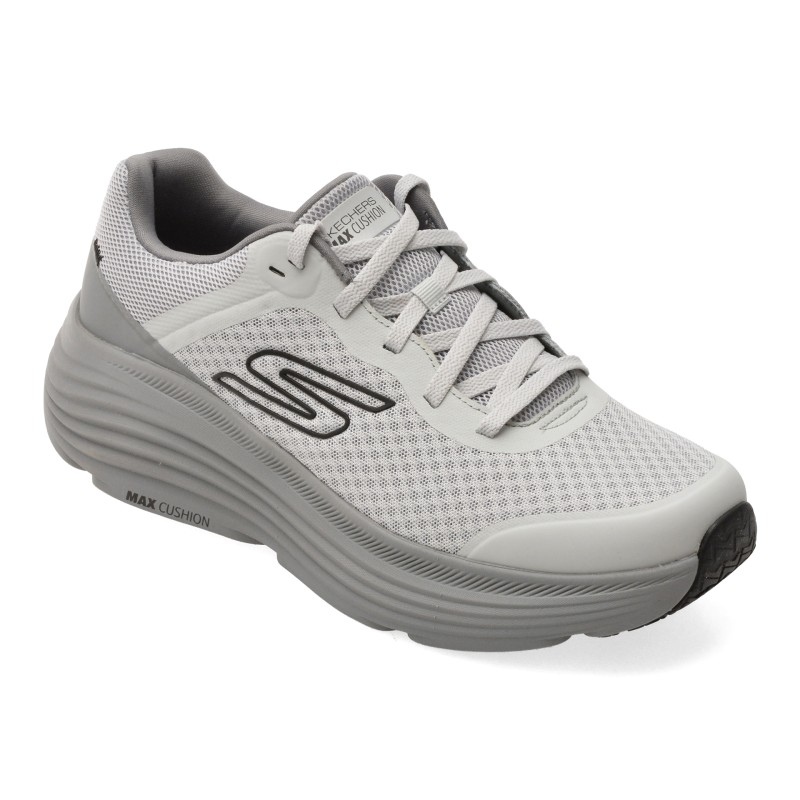 Pantofi sport SKECHERS gri, MAX CUSHIONING ENDEAVOUR, din material textil
